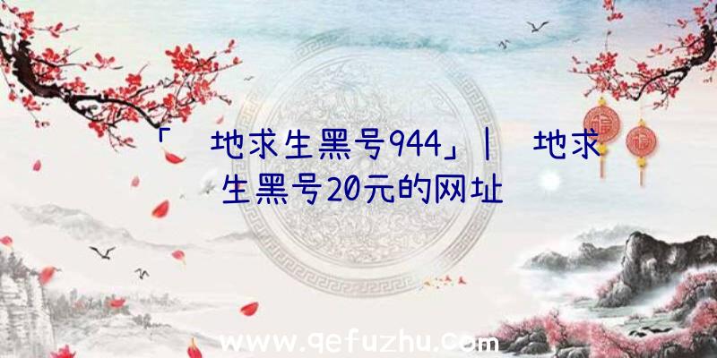 「绝地求生黑号944」|绝地求生黑号20元的网址